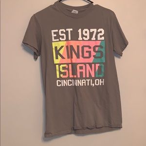 size small, grey kings island t-shirt. never worn.